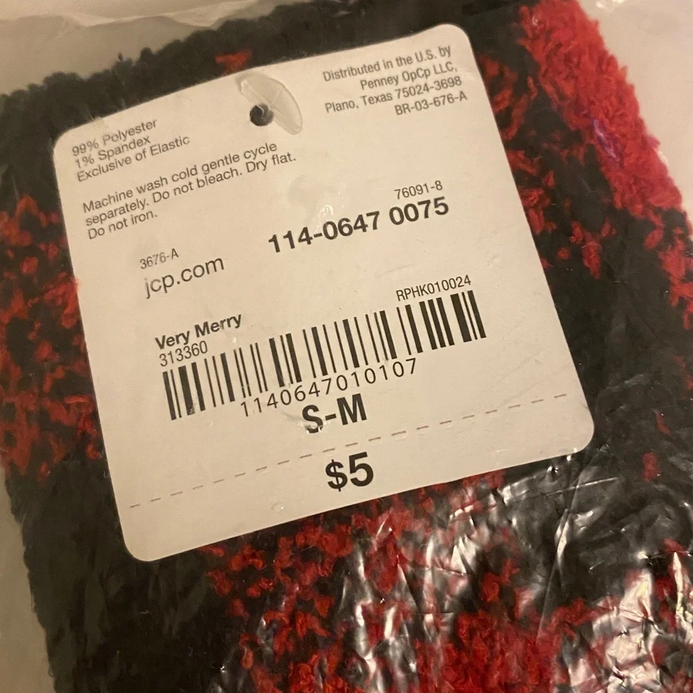 FREE Buffalo Check Fuzzy Socks